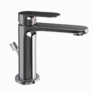 Picture of Single Lever Basin Mixer with Popup Waste - Black Chrome