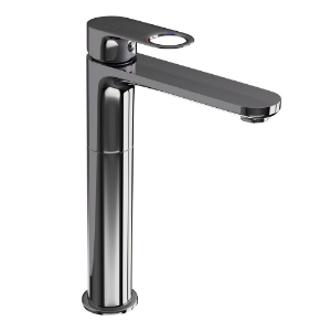 Picture of Single Lever High Neck Basin Mixer - Black Chrome