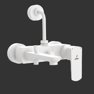 Picture of Single Lever Bath & Shower Mixer 3-in-1 System - White Matt