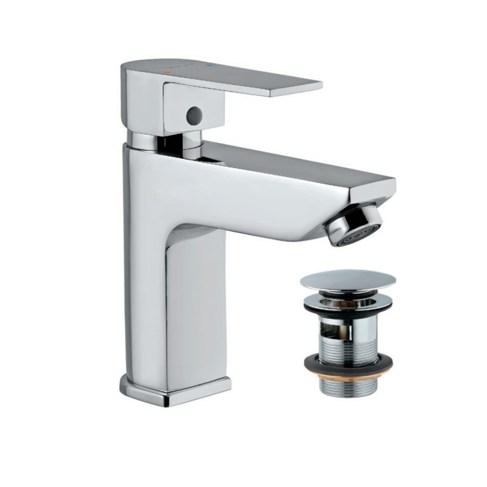 Picture of Single Lever Extended Basin Mixer with click clack waste