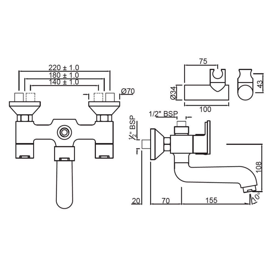 Jaquar Faucets, Fusion, FUS29267 Wall Mixer With Hand Shower Price in
