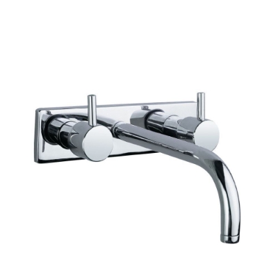 الصورة: 3 Hole Basin Mixer Wall Mounted