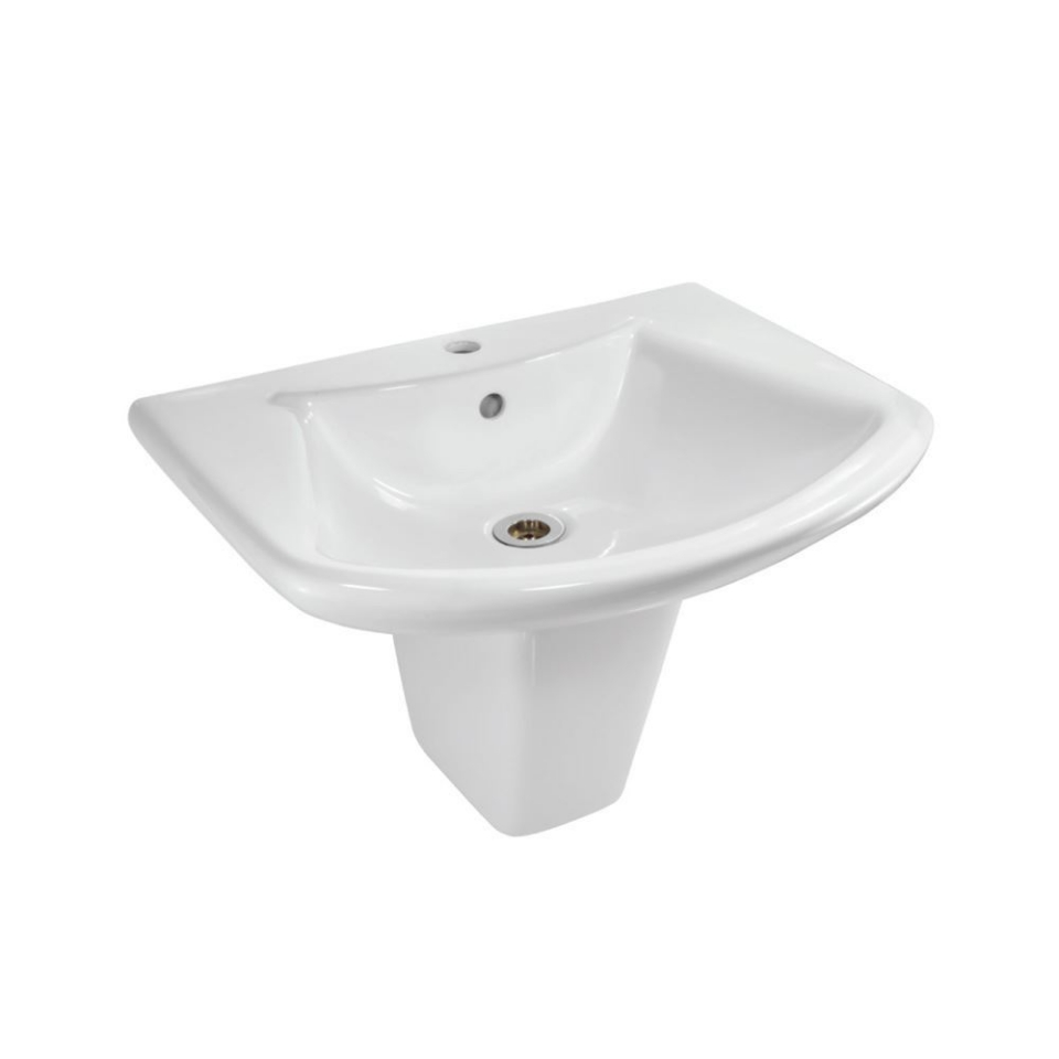 صورة Wall Hung Basin with Half Pedestal