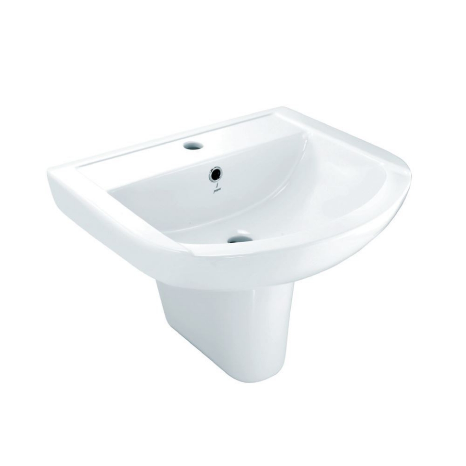 صورة Wall Hung Basin with Half Pedestal