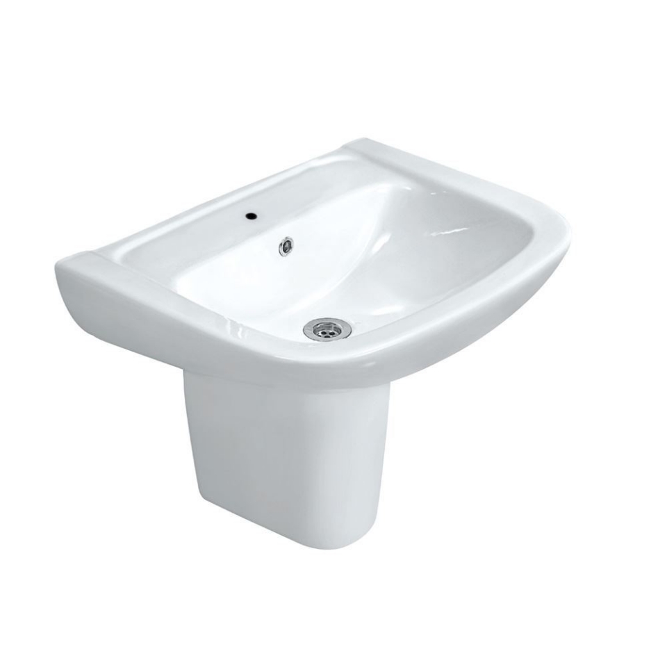 صورة Wall Hung Basin with Half  Pedestal