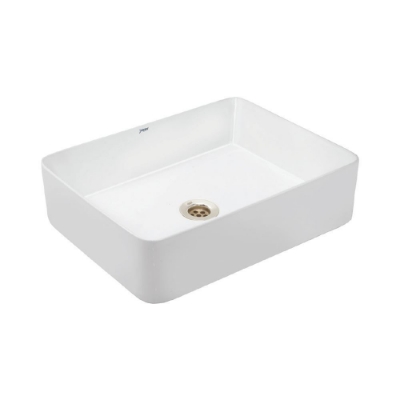 الصورة: Thin Rim Table Top Basin - White