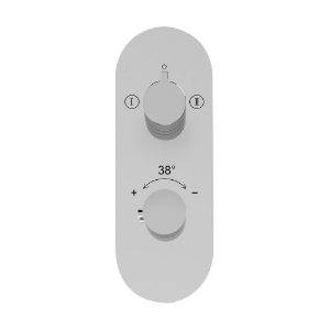 Picture of Aquamax exposed part kit of thermostatic shower mixer with 2-way diverter - Chrome