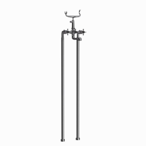 Picture of Bath & Shower Mixer with Telephone Shower Crutch - Black Chrome