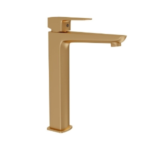 Picture of Single Lever High Neck Basin Mixer - Gold Matt PVD