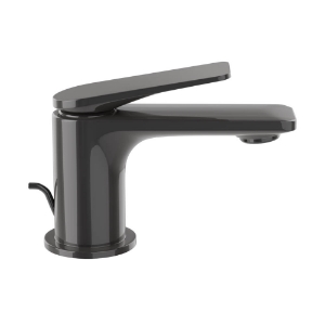 Picture of Single Lever Basin Mixer with Popup Waste - Black Chrome