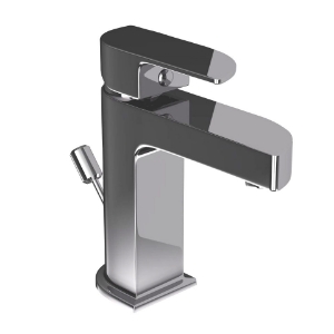 Picture of Single Lever Basin Mixer with Popup Waste - Black Chrome