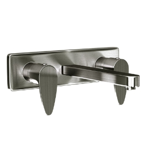 Picture of 3 Hole Basin Mixer Wall Mounted - Stainless Steel