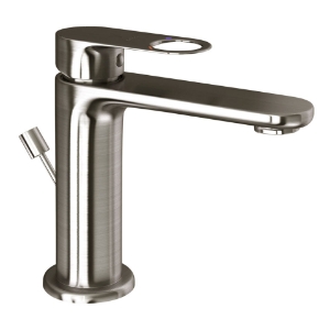 Picture of Single Lever Basin Mixer with Popup Waste - Stainless Steel