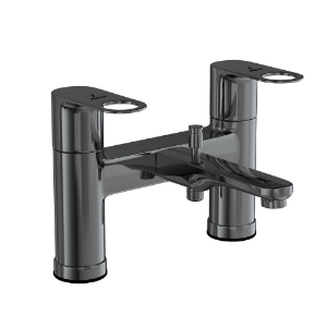 Picture of H Type Bath and Shower Mixer - Black Chrome