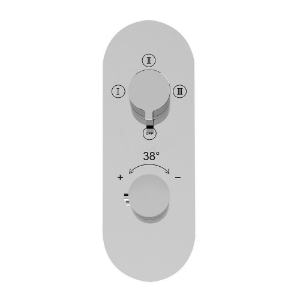 Picture of Aquamax exposed part kit of thermostatic shower mixer - Chrome 