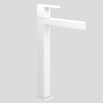 Picture of High Neck Basin Tap - White Matt