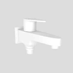 Picture of 2-Way Bib Tap - White matt