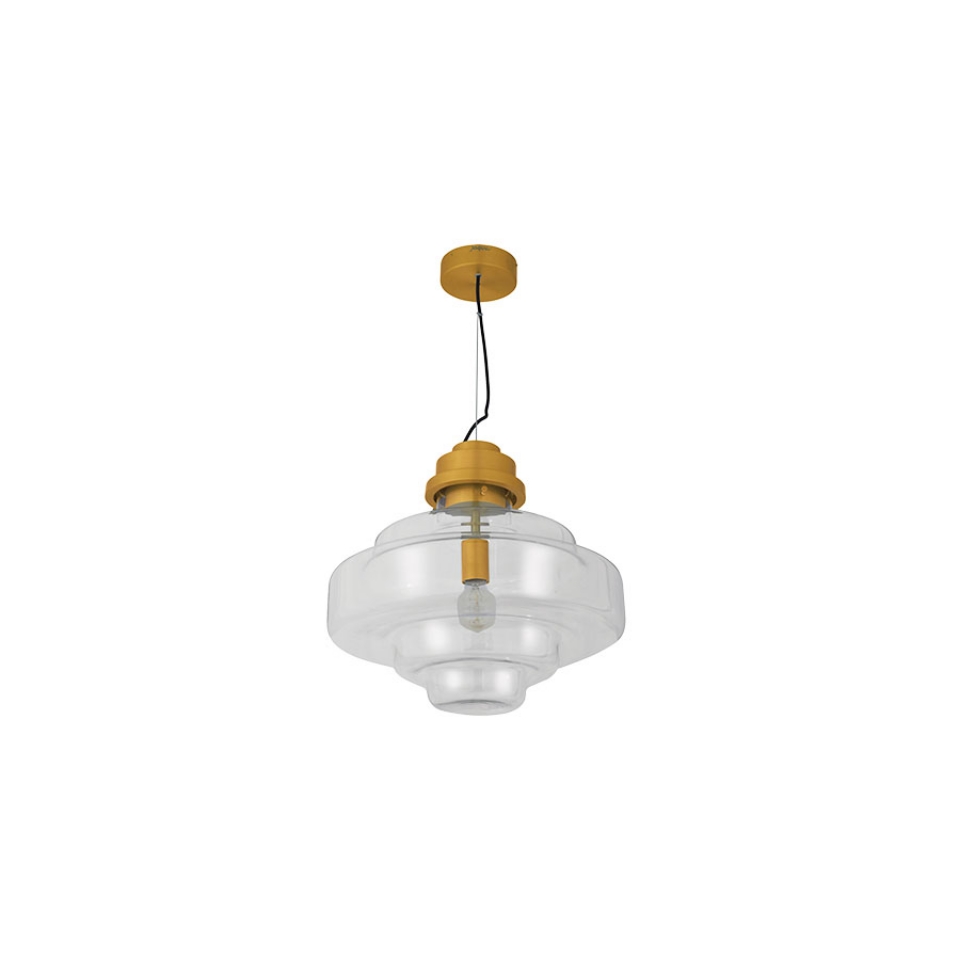 Picture of 1 Light Clear Glass Pendant Light