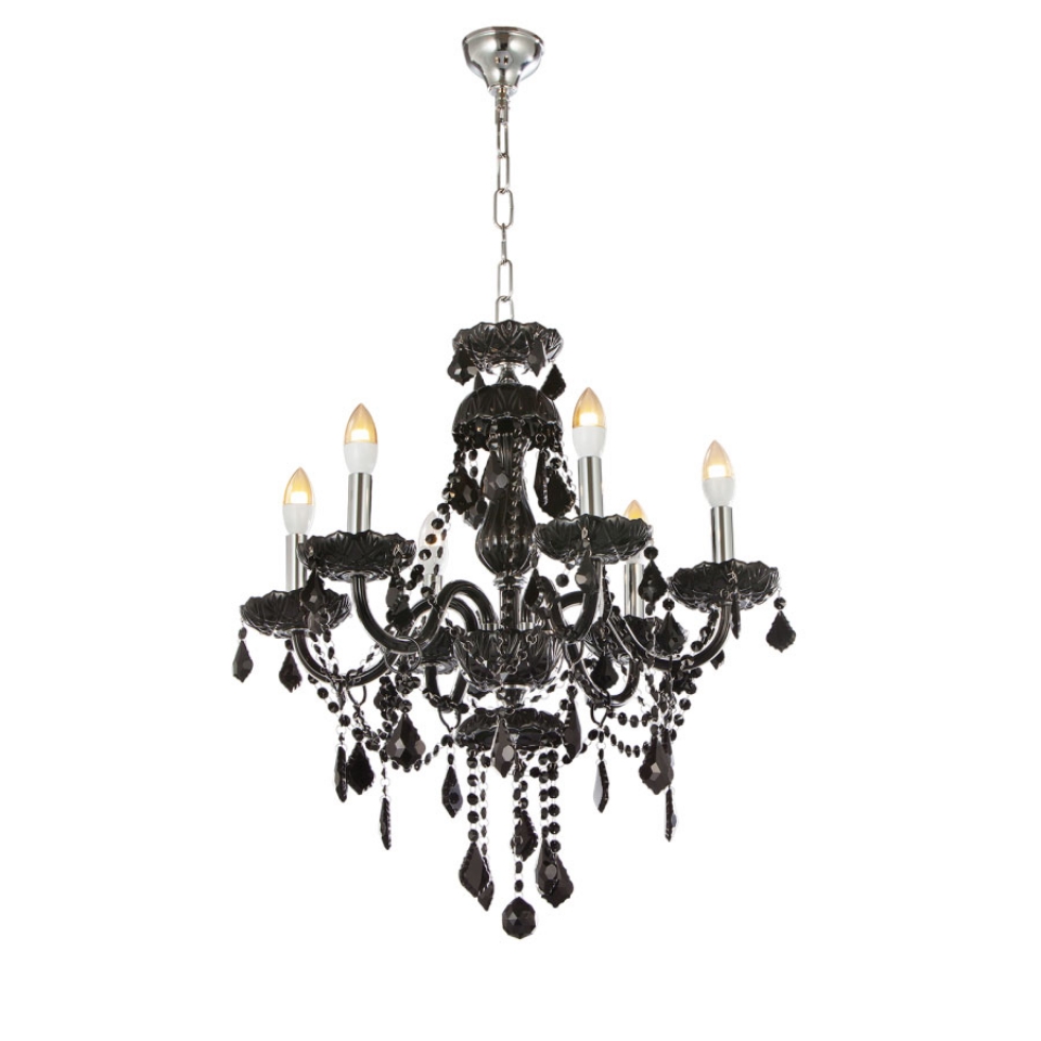 صورة 6 LT Black Crystal Chandelier