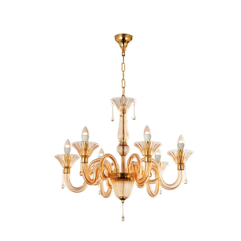 صورة 6 LT Honey Glass Chandelier