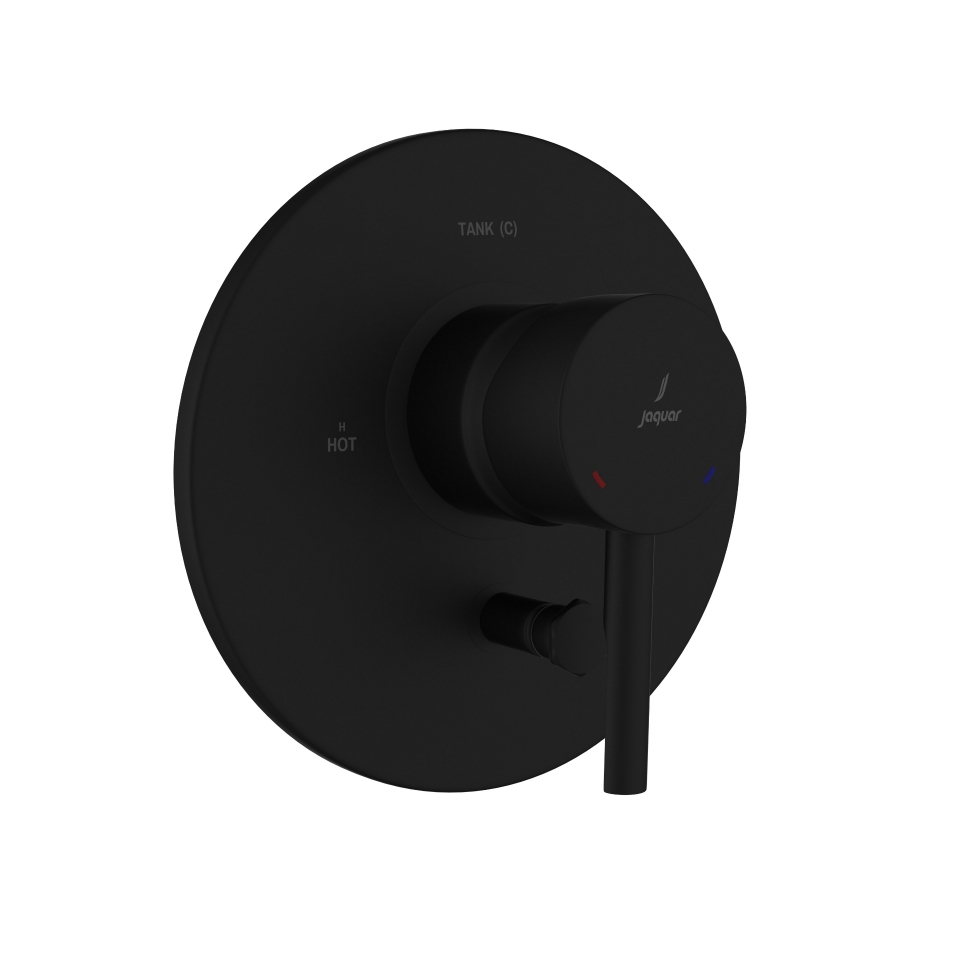 صورة 3-Inlet Single Lever Concealed Diverter - Black Matt