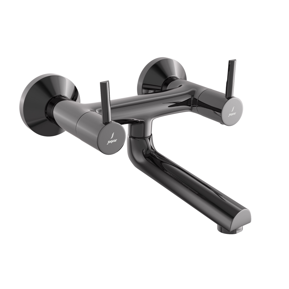 صورة Wall Mixer Non-Telephonic Shower Arrangement  - Black Chrome