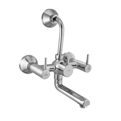 الصورة: Wall Mixer with Provision for Overhead Shower - Chrome