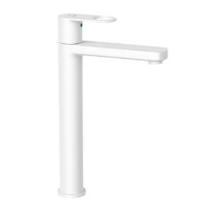 Picture of High Neck Basin Tap - White matt