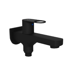 Picture of Two Way Bib Tap - Black matt