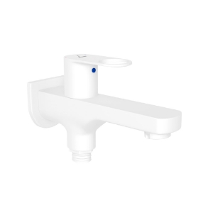 Picture of Two Way Bib Tap - White Matt