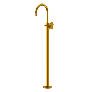 Picture of Exposed Parts of Floor Mounted Single Lever Bath Mixer - Gold Bright PVD