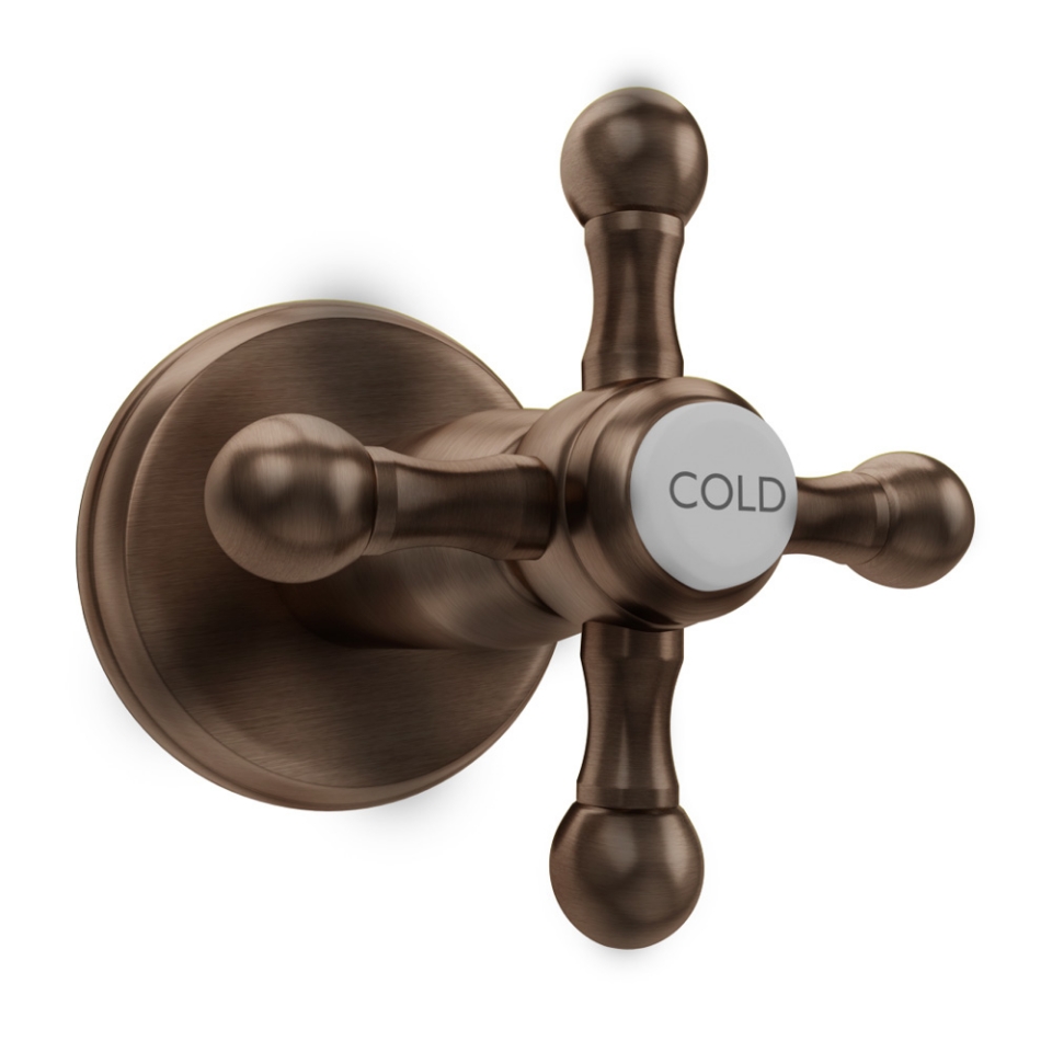 صورة In-wall Stop Valve Cold Only - Antique Copper