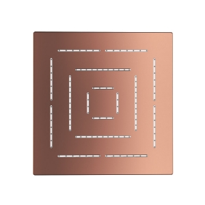 Picture of Square Shape Maze Overhead Shower - Blush Gold PVD