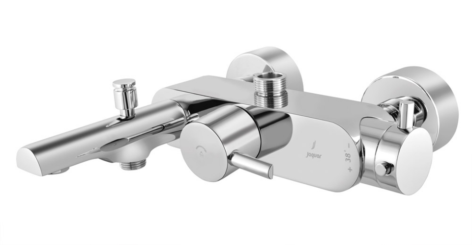 صورة Exposed Thermostatic Bath & Shower Mixer 3-in-1 System - Chrome