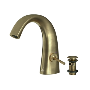 Picture of Joystick Basin Mixer with click clack waste - Antique Bronze