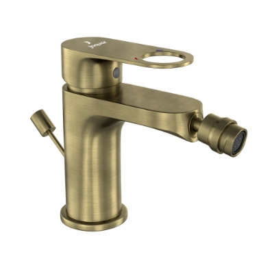 Picture of Single Lever Bidet Mixer with Popup Waste - Antique Bronze