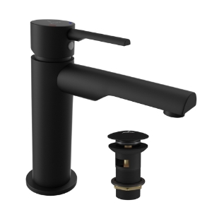 Picture of Single Lever Basin Mixer  - Black Matt