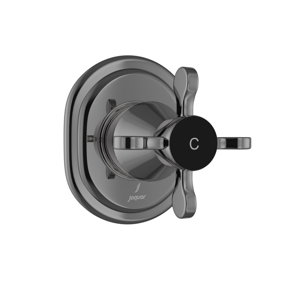 صورة In-wall Stop Valve Cold Only - Black Chrome