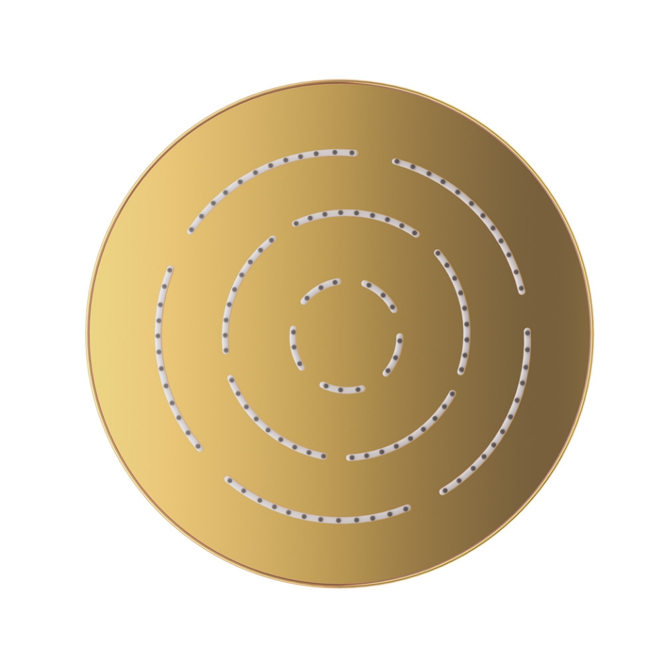 Picture of Single Function Round Shape Maze Overhead Shower - Gold Bright PVD