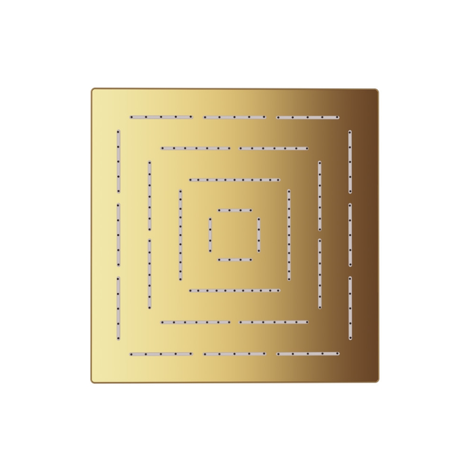 Picture of Square Shape Maze Overhead Shower - Gold Bright PVD