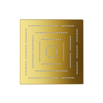 Picture of Square Shape Maze Overhead Shower - Gold Bright PVD
