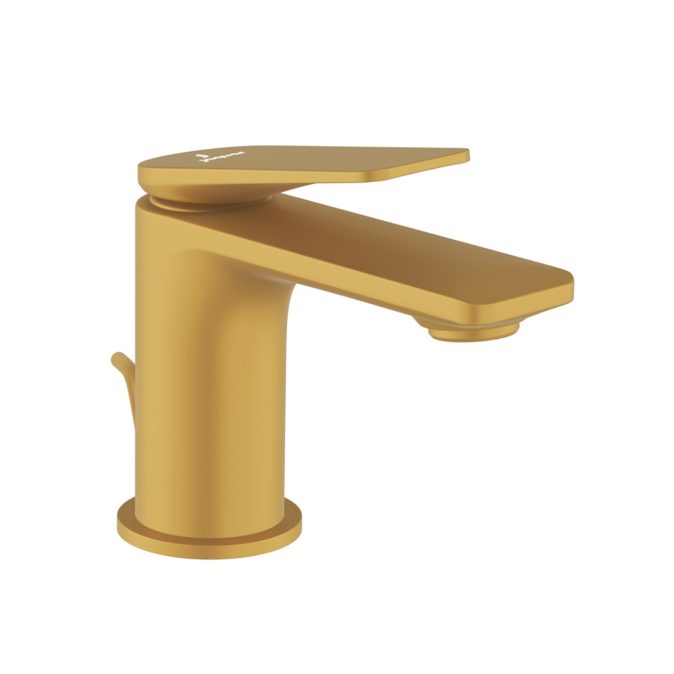 Picture of Single Lever Basin Mixer with Popup Waste - Gold Matt PVD