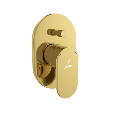 Picture of Exposed Part Kit of Single Lever Hi Flow In-wall Diverter - Gold Bright PVD