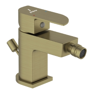 الصورة: خلاط بيديت بذراع واحد له تصريف منبثق - برونز معتق