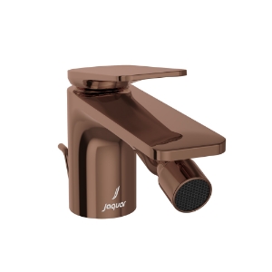 الصورة: خلاط بيديت بذراع واحد له تصريف منبثق - روز جولد PVD