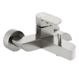 الصورة: خلاط حمام وشاور بذراع واحد - ستينليس ستيل