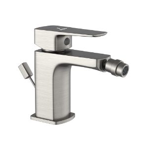 الصورة: خلاط بيديت بذراع واحد له تصريف منبثق - ستينليس ستيل