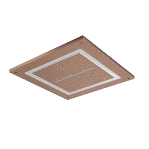 الصورة: شاور دووفلو مربع - ذهبي مطفي PVD