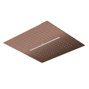 الصورة: Duoflo Shower Square Shape - Blush Gold PVD