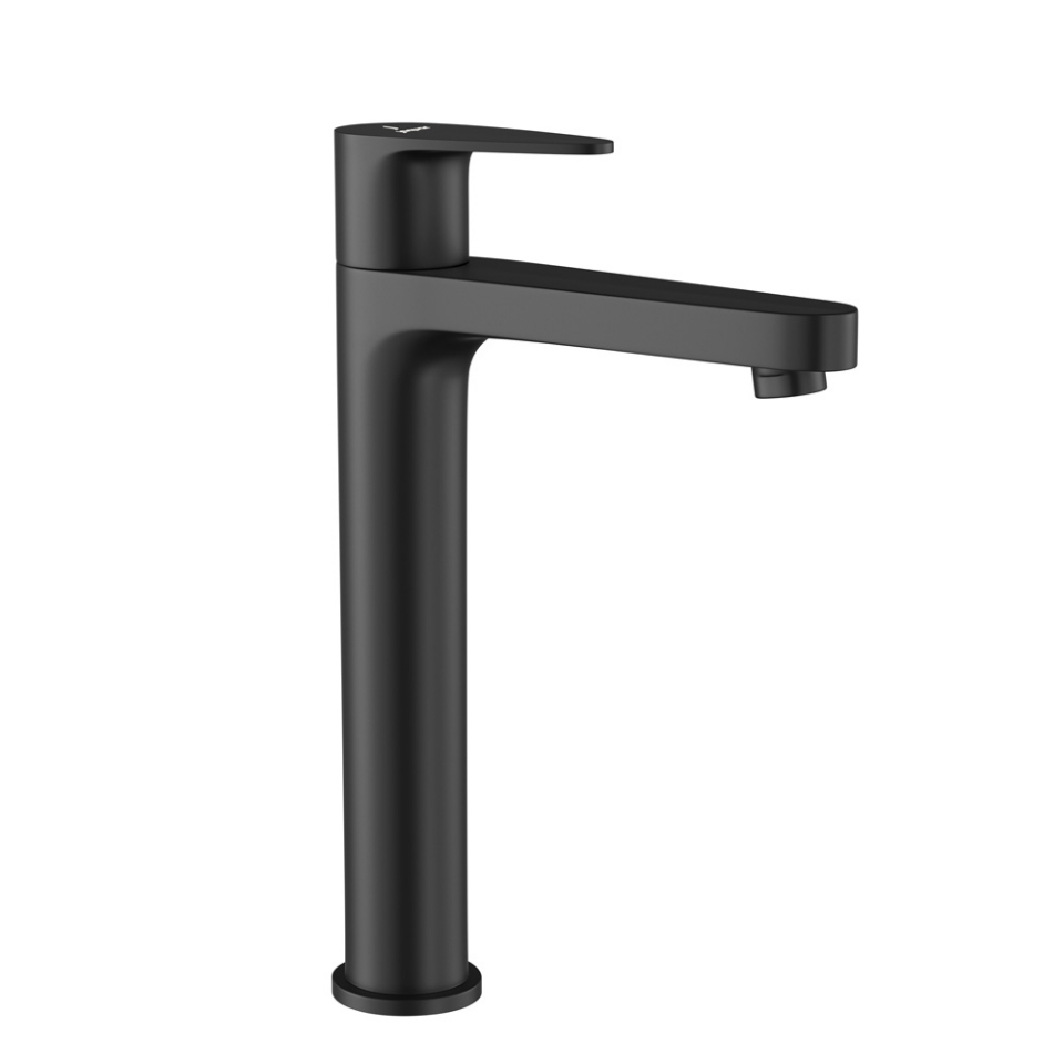 Picture of High Neck Basin Tap - Black Matt